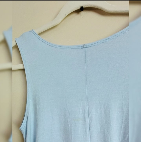 Y'all Need Jesus Flowy Blue & Gold Tanktop (M) - Picture 4 of 4